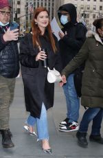BONNIE WRIGHT Arrives at Today Show to Promotes Her New Book Go Gently 04/09/2022