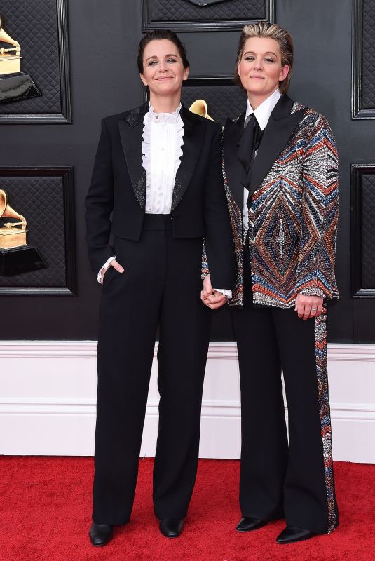 BRANDI MARIE and CATHERINE CARLILE at 64th Annual Grammy Awards in Las Vegas 04/03/2022