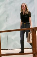 BRIE LARSON Shopping for Organic Groceries at Erewhon in Los Angeles 04/26/2022