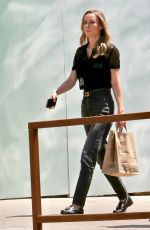 BRIE LARSON Shopping for Organic Groceries at Erewhon in Los Angeles 04/26/2022