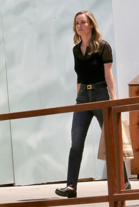 BRIE LARSON Shopping for Organic Groceries at Erewhon in Los Angeles 04/26/2022