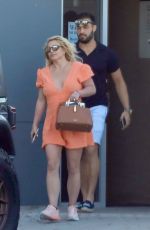 BRITNEY SPEARS and Sam Asghari Arrives at LAX Airport in Los Angeles 04/08/2022