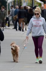 BUSY PHILIPPS Out with Her Dog in New York 04/25/2022