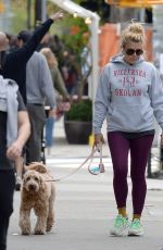 BUSY PHILIPPS Out with Her Dog in New York 04/25/2022