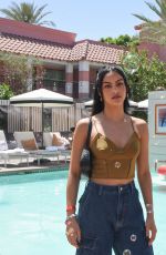 CAMILA MENDES at H&M Hotel Poolside Soiree in Indian Wells 04/16/2022