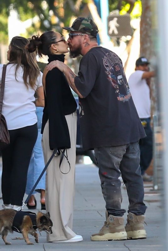 CARA SANTANA and Shannon Leto Out Kissing in Los Angeles 04/01/2022