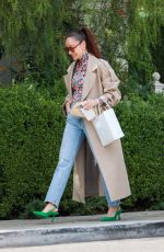 CARA SANTANA Arrives at San Vicente Bungalows in West Hollywood 04/01/2022