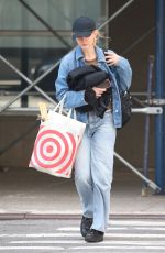 CAREY MULLIGAN in Double Denim Out in New York 04/01/2022