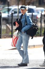 CAREY MULLIGAN in Double Denim Out in New York 04/01/2022