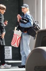 CAREY MULLIGAN in Double Denim Out in New York 04/01/2022