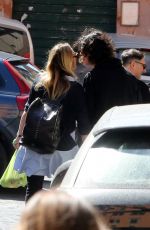 CAROLINA CRSCENTINI and Francesco Motta Out in Rome 04/25/2022