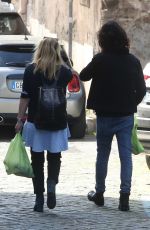 CAROLINA CRSCENTINI and Francesco Motta Out in Rome 04/25/2022