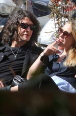 CAROLINA CRSCENTINI and Francesco Motta Out in Rome 04/25/2022