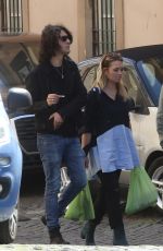 CAROLINA CRSCENTINI and Francesco Motta Out in Rome 04/25/2022