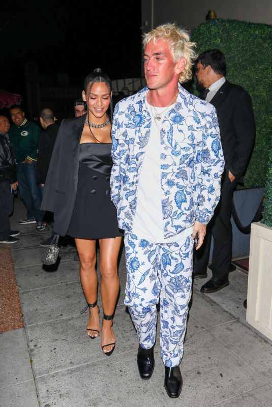 CASSIE and Alex Fine Arrives at Jessica Alba’s 41st Birthday Party in West Hollywood 04/28/2022
