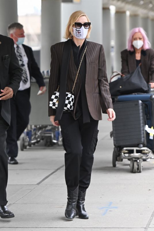 CATE BLANCHETT at JFK Airport in New York 04/25/2022