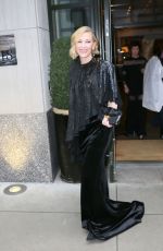 CATE BLANCHETT Leaves Her Hotel in New York 04/25/2022