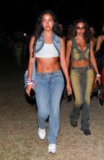 CHANTEL JEFFRIES and CINDY KIMBERLY at Coachella in Indio 04/17/2022