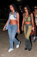 CHANTEL JEFFRIES and CINDY KIMBERLY at Coachella in Indio 04/17/2022