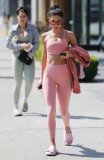 CHANTEL JEFFRIES Leaves a Gym in Los Angeles 04/04/2022