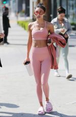 CHANTEL JEFFRIES Leaves a Gym in Los Angeles 04/04/2022