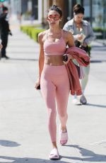 CHANTEL JEFFRIES Leaves a Gym in Los Angeles 04/04/2022