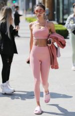 CHANTEL JEFFRIES Leaves a Gym in Los Angeles 04/04/2022