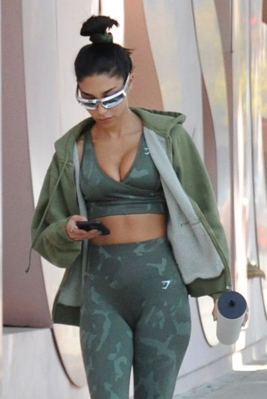 CHANTEL JEFFRIES Out After Workout in Los Angeles 03/28/2022