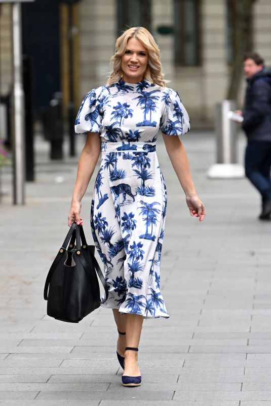 CHARLOTTE HAWKINS Arrives at Global House in London 04/27/2022