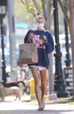 CHARLOTTE MCKINNEY Out Shopping for Groceries in Santa Monica 04/26/2022
