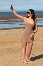 CHLOE FERRY and Johnny Wilbo Out at a Beach in Norfolk 03/30/2022