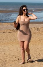 CHLOE FERRY and Johnny Wilbo Out at a Beach in Norfolk 03/30/2022