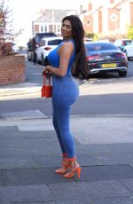 CHLOE FERRY Arrives at Gulshan Indian Restaurant in Tynemouth 04/13/2022