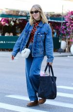 CHLOE SEVIGNY in Double Denim Out in New York 04/22/2022