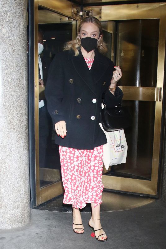 CHLOE SEVIGNY Leaves Her Hotel in New York 04/21/2022