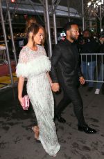 CHRISSY TEIGEN and John Legend Arrives at an Event in New York 04/26/2022