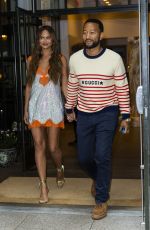 CHRISSY TEIGEN and John Legend Leaves Their Hotel in New York 04/25/2022