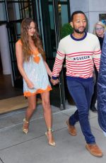 CHRISSY TEIGEN and John Legend Leaves Their Hotel in New York 04/25/2022
