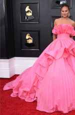 CHRISSY TEIGEN at 64th Annual Grammy Awards in Las Vegas 04/03/2022