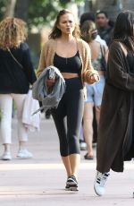 CHRISSY TEIGEN Out for Lunch with a Friend in Miami 03/31/2022