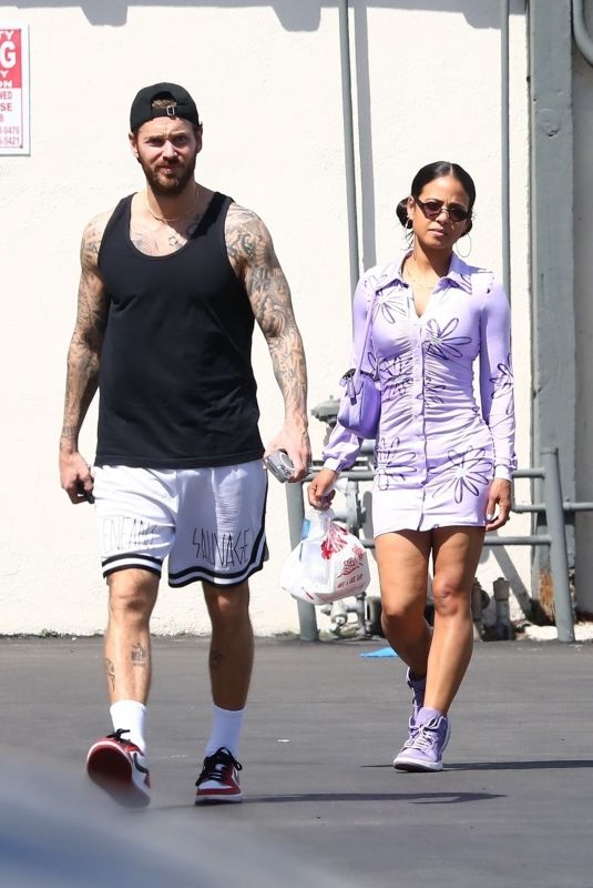 CHRISTINA MILIAN and Matt Pokora Out in West Hollywood 04/06/2022