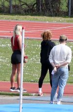 CHRISTINE MCGUINNESS, CHLOE BURROWS, PHOENIX CHI, CHELCEE GRIMES, LUCREZIA MILLARINI and MANPREET SHARMA at The Games Week 2 Starts Filming in London 03/28/2022