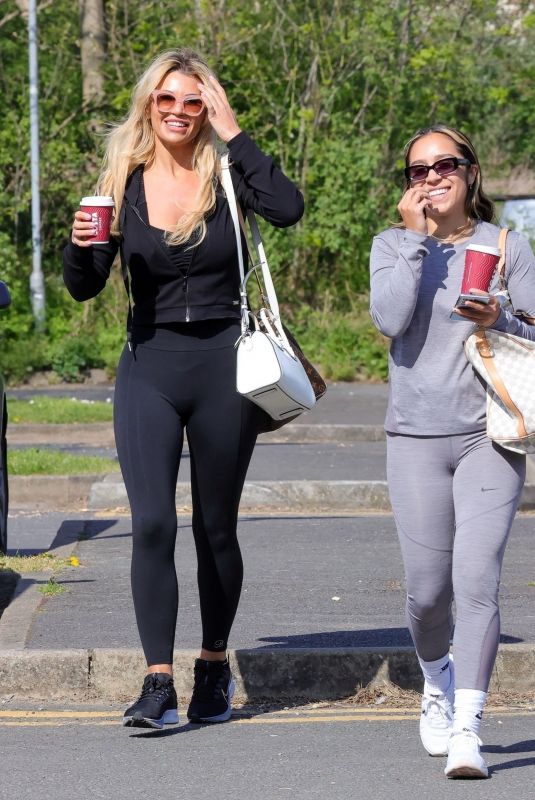 CHRISTINE MCGUINNESS, OLIVIA ATTWOOD, CHELCEE GRIME CHLOE BURROWS... on the Set of The Games Show in London 04/20/2022