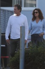 CINDY CRAWFORD and Rande Gerber Arrives at a Seafood Restaurant in Malibu 04/04/2022