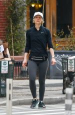 CLAIRE DANES Out Jogging in New York 04/06/2022