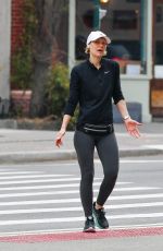 CLAIRE DANES Out Jogging in New York 04/06/2022