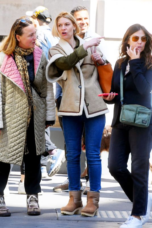 CLAIRE DANES Out with Friend in New York 04/08/2022