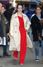 CLAIRE FOY Arrives at Good Morning America in New York 04/13/2022