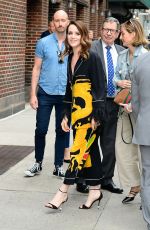 CLAIRE FOY Arrives at Late Show With Stephen Colbert 04/13/2022