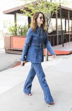 CLAIRE FOY in Double Denim Out in New York 04/14/2022